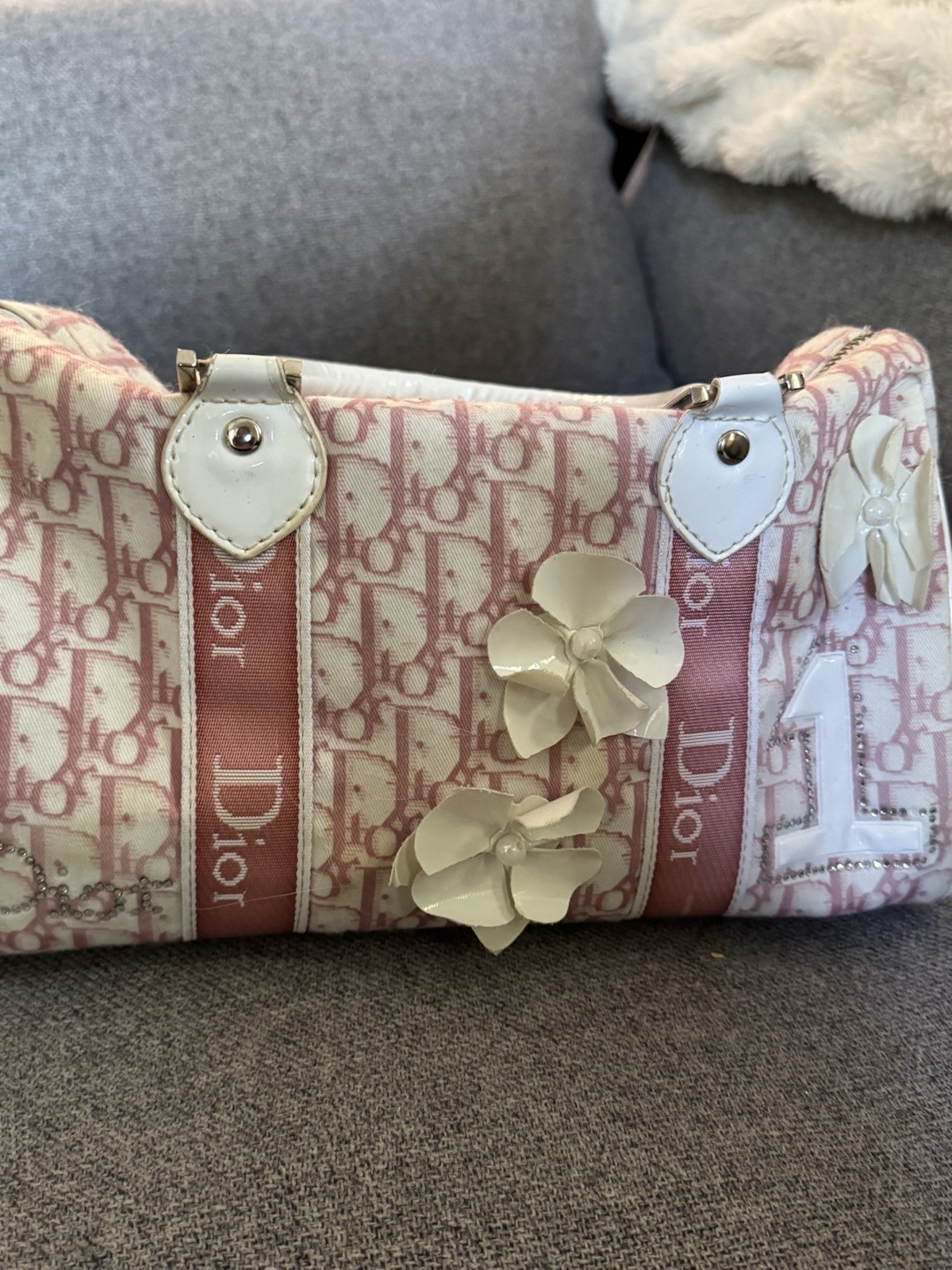 Vintage 2002 Light Pink Christian Dior Handbag Pre-Owned Excellent Condition