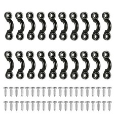 Kayak Pad Eye Kit 20 PCS Tie Down Loops Deck Rigging Nylon Bungee Cord Hardware