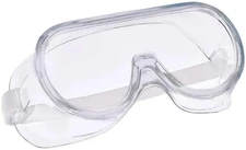 Anti-Fog Protective Safety Goggles Clear Lens Wide-Vision Adjustable Splash Eye 