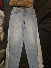 Womens Wild Fable Jeans Mid-Rise 2 Toned 90s Relaxed Straight Size 0,31" Inseam
