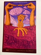 Original 1st Printing The Paul Butterfield Band/Santana Postcard 1968, with COA