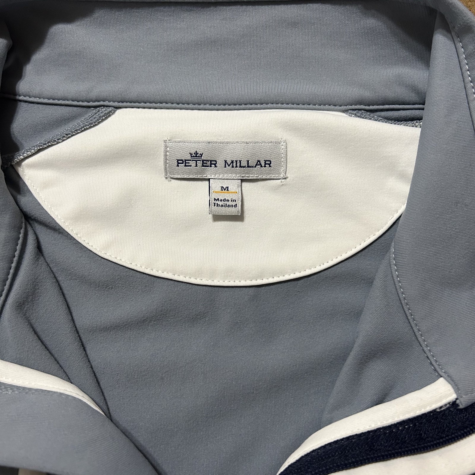 Peter Millar Forge Pullover Mens Medium Gray Scot… - image 4