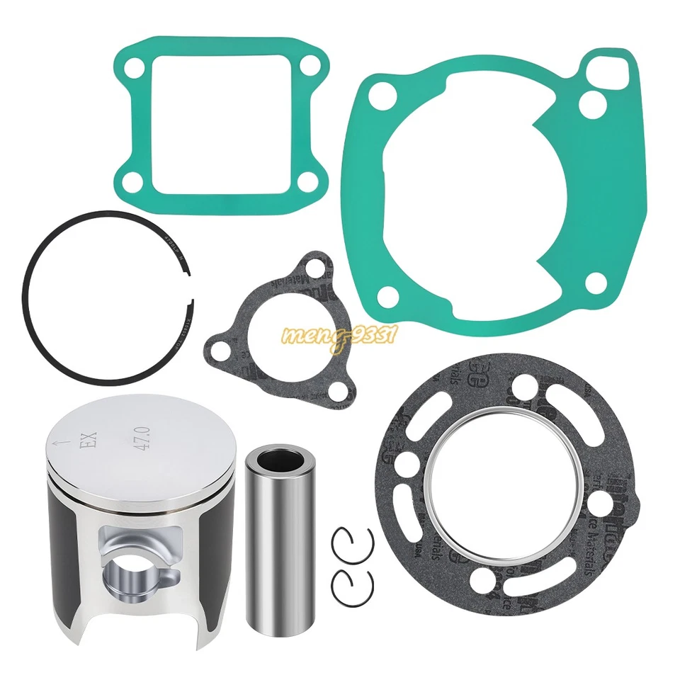 Juego de juntas de pistón y motor de extremo superior 47 mm tamaño B 1986-1991 para Honda CR80R CR 80R Foto 2 de 4