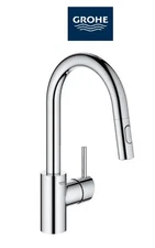 Grohe 31479001 Concetto 1.75 GPM Single Hole Pull Down Bar Faucet Starlight Chro