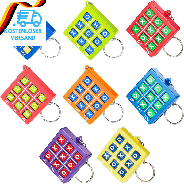 Tic Tac Toe Spiel SchlüSselanhäNger FüR Kinder Alter 8-12 Mini Tic Tac Toe Mitge-image