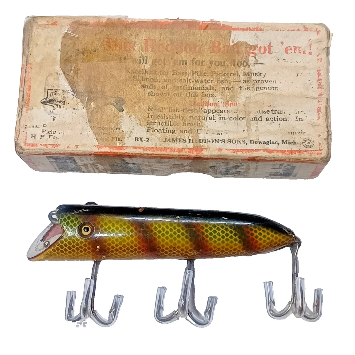 复古Heddon 鳟鱼渔具| eBay