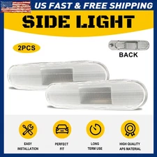 2X Chrome Bumper Front/Rear Side Marker For Light Civic 44962 Honda Si EP3 3DR