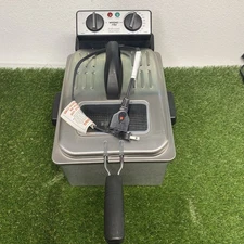 Deep Fryer Waring Pro Professional DF250B, 3 Basket 4 Qt Stainless Steel