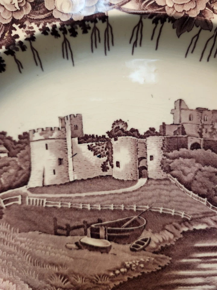 Wood and Sons Castles Platter Enoch Wood 12x10 Purple Plum - Image 4 of 4