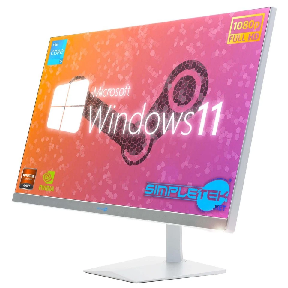 All in One i5 27" Win11 8GB 240GB GPU GT710 1GB PC Computer Editing Gaming - Image 2 of 4