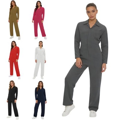 Frauen Uniform Outfits Arbeitskleidung Jahrgang Jumpsuit Mechaniker Overall