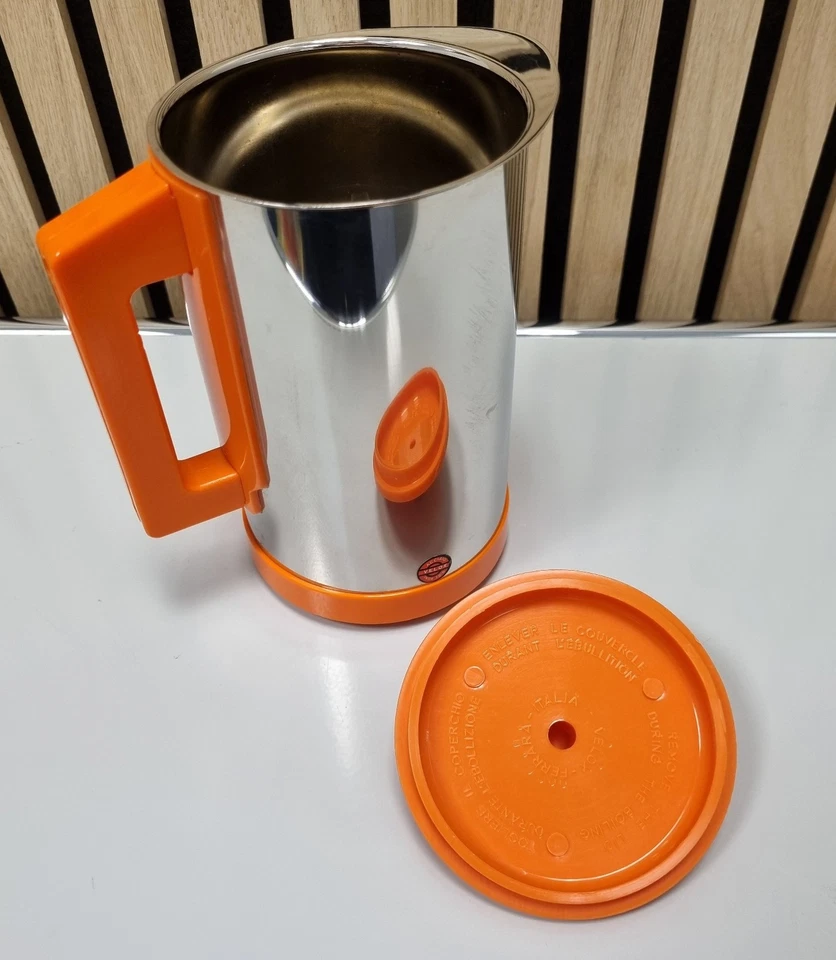 Velox Ferrara Italia Wasserkocher - orange - 70er Space Age Vintage Deko - Bild 4 von 4