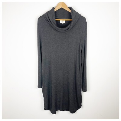 Lou Grey Signature Soft Long Sleeve Cowl Neck Dress