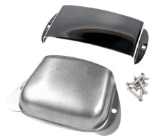 Fender Am. Vintage Precision Bass Pickup and Bridge Cover Set,Chrome, 0992087000