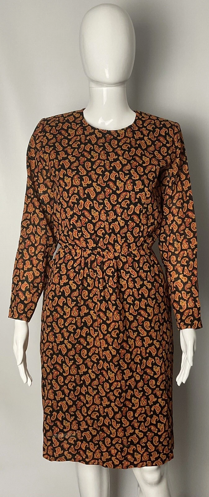 SAINT LAURENT (YSL) Abito Yves Saint Laurent Vintage Rive Gauche Paisley OFFERTA