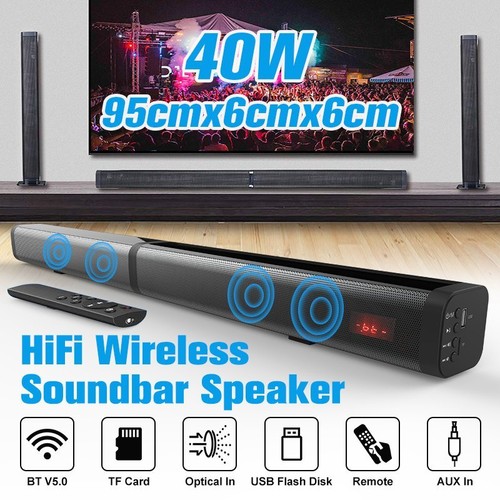 Bluetooth Sound Bar TV Split Soundbar Wired Wireless Home Theater Surround Sound - Picture 3 of 18
