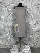 Versace Very Rare Contrast Pocket Flower Patter  Dress Size 44 Made In Italy 