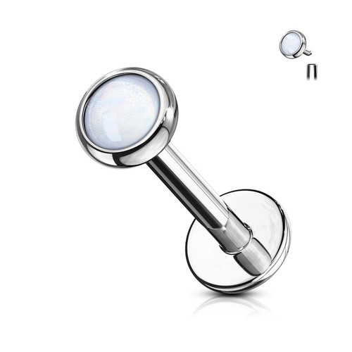 Labret Cartilage Tragus 8mm Barretta Piercing Oro Rosa Argento Acciaio Chirugico - Foto 77 di 105