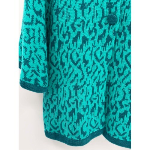 Native Scandinavian Supply Co. Sweater Poncho Women Green Baby Alpaca Nordic - Picture 6 of 14