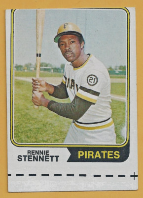 1974 Topps Set-Break #426 Rennie Stennett Pirates NM Mis-Cut Error card!