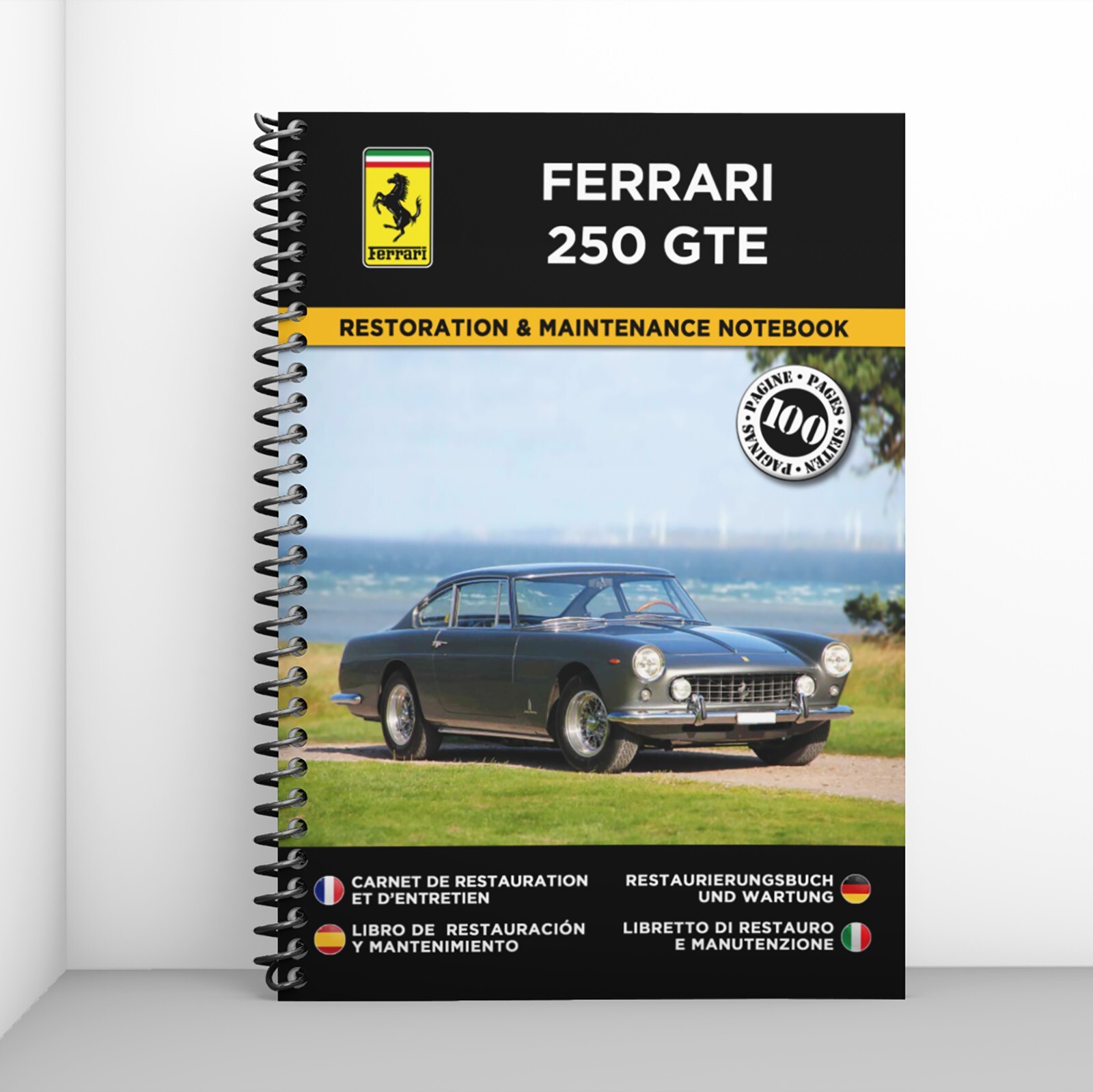 Ferrari 250 GTE carnet de restauration édition de prestige pour collectionneur