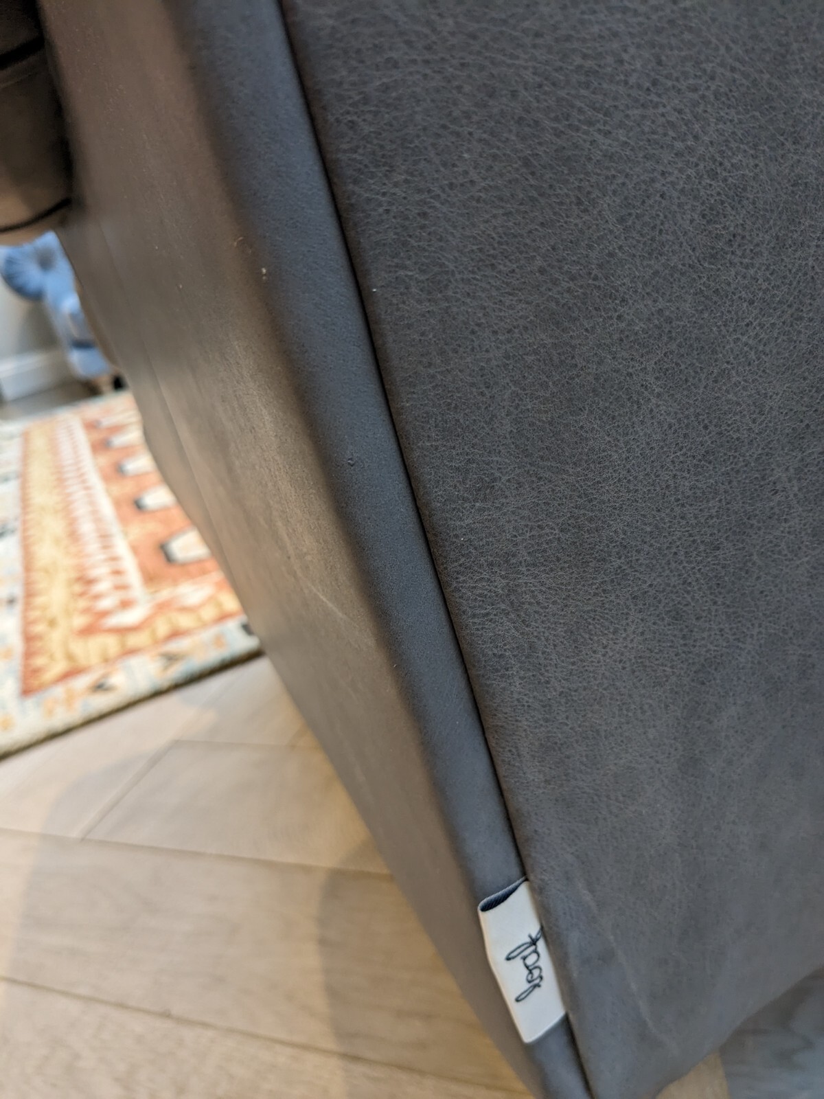 LOAF Bagsie Large Sofa In Grey Leather With Tall Legs RRP £5315 eBay