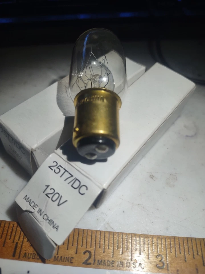 Bulbrite 25T7/DC 25 Watt Dual Contact Bayonette Base Clear 120v Quan 2 - Image 3 of 4