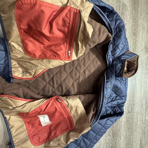 Peter Millar Jacket Mens XL Blue Suffolk Quilted Travel Coat Puffer Adult Preppy - Picture 6 of 11