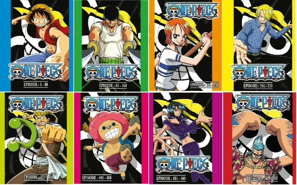 Anime DVD One Piece Box 1-8 Episode 1-640 Complete ENGLISH DUBBED