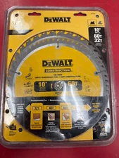 DEWALT DW3106P5 10in 60T 32T Miter Table Saw Blades