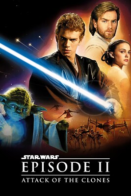 2002 Star Wars Episode II The Attack Of The Clones Movie Poster