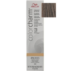 Wella Color Charm Gel Tube 2oz 411 4n Medium Brown Usa Buy Ship Only Ebay