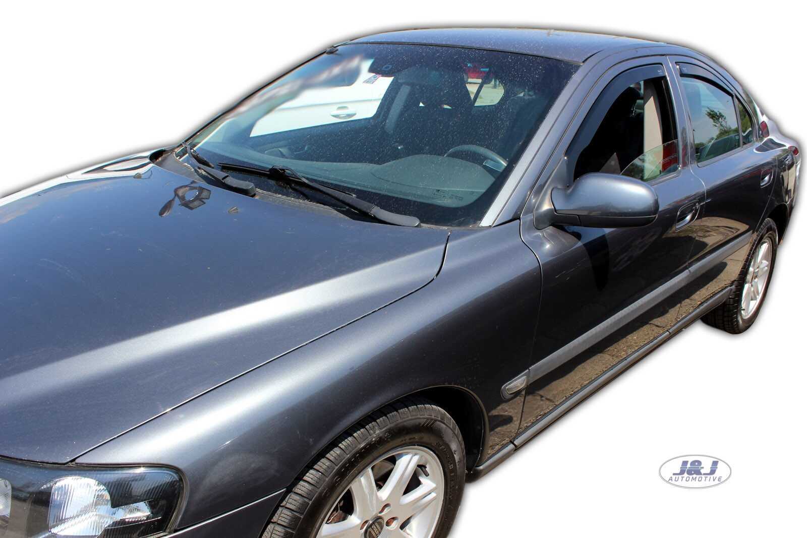 Déflecteurs d'air Volvo S60 anti-buée et anti-bruit de vent pour vitres latérales