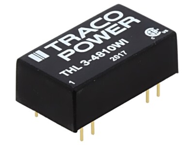 THL 3-4810WI Wandler: DC/DC 3W UEing: 18-75V 3,3VDC IAusg: 600mA DIP16 5,4g TRAC