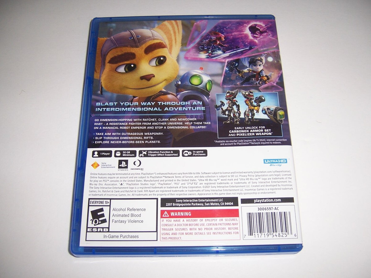 Replacement Box Case Ratchet & Clank Rift Apart Sony PlayStation 5