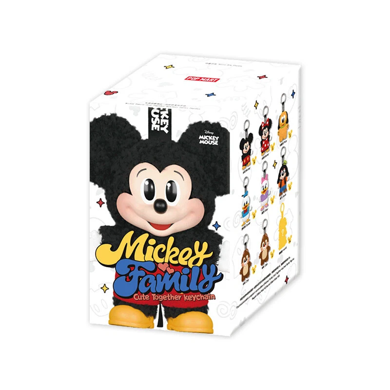 POP MART Mickey Family Cute Together Keychain Series (1 Blind Box