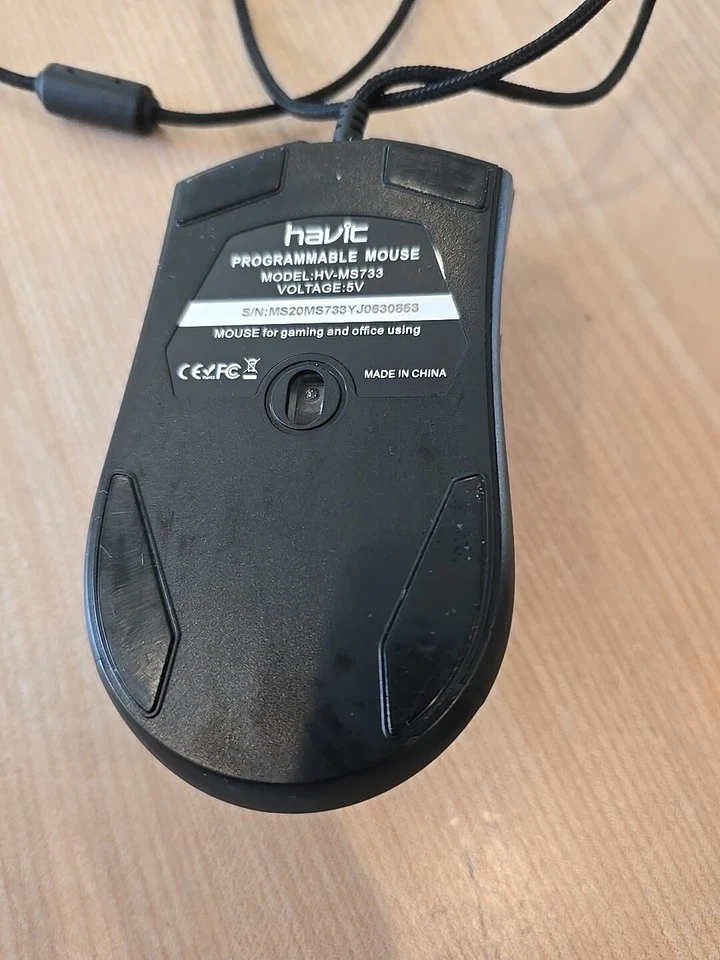 HAVIT HV-MS733 Ratón de Oficina para Juegos Cable USB Largo 7 Colores Retroiluminación, Comprobado Foto 2 de 2