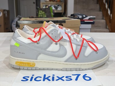 Nike Dunk Low 'Off-White x Dunk Low 'Lot 06' Men's Size 15 [DM1602 110]