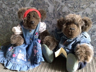 Süßes Paar Künstlerbären Gemma & Paul von Billington Bears.