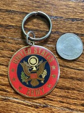 USA United States Army Metal Souvenir Keychain