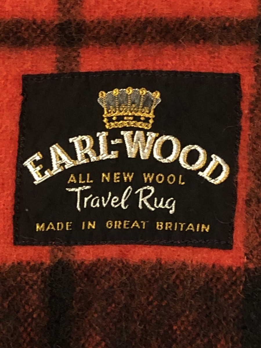 EARL-WOOD blanket deadstock イギリス製 ウール EARL-WOOD blanket