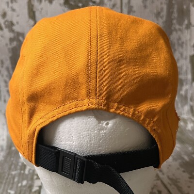 Oakley 5 Panel Men's Cap Hat Orange Strap Back Logo Cotton One