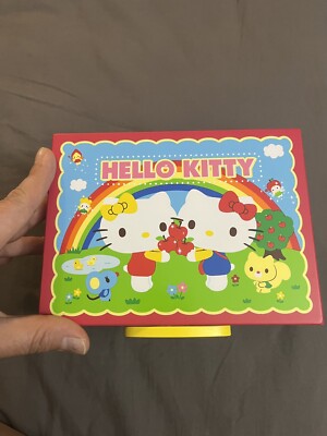 Hello Kitty Wooden Jewelry Trinket Box Organizer Treasure SANRIO