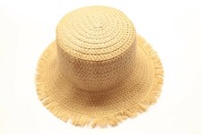 13" Paper Straw Woman's Cowboy Cowgirl Hat Hats One Size Fits Most Beach NEW