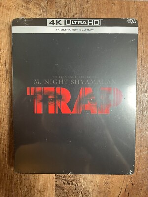 Trap w. Steelbook (4K UHD + Blu-ray, 2024, EU Import, Region Free) *NEW/SEALED*