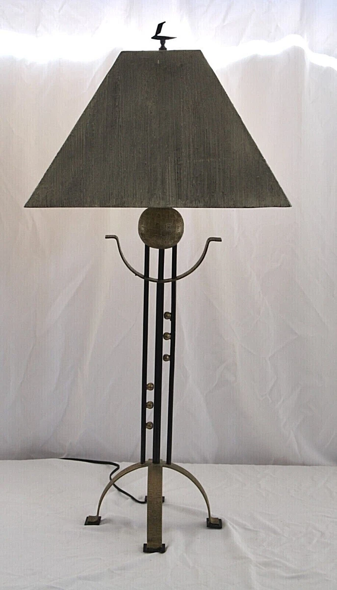 Vintage LEEAZANNE TABLE LAMP by Lam Lee Co. Orig SHADE FINIAL
