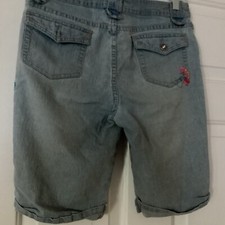 GIRLS ARIZONA JEANS ADJ WAIST DENIM CAPRI~BOYFRIEND FIT~16-1/2 PLUS~MED