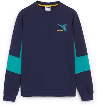 Diadora Sweatshirt Sweatshirt Crew Shield 177746 60062 Classic Navy