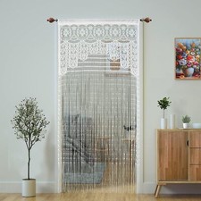 YaoYue Macrame Lace Door String Curtain for Doorways,Room Divider Doorway Hippie
