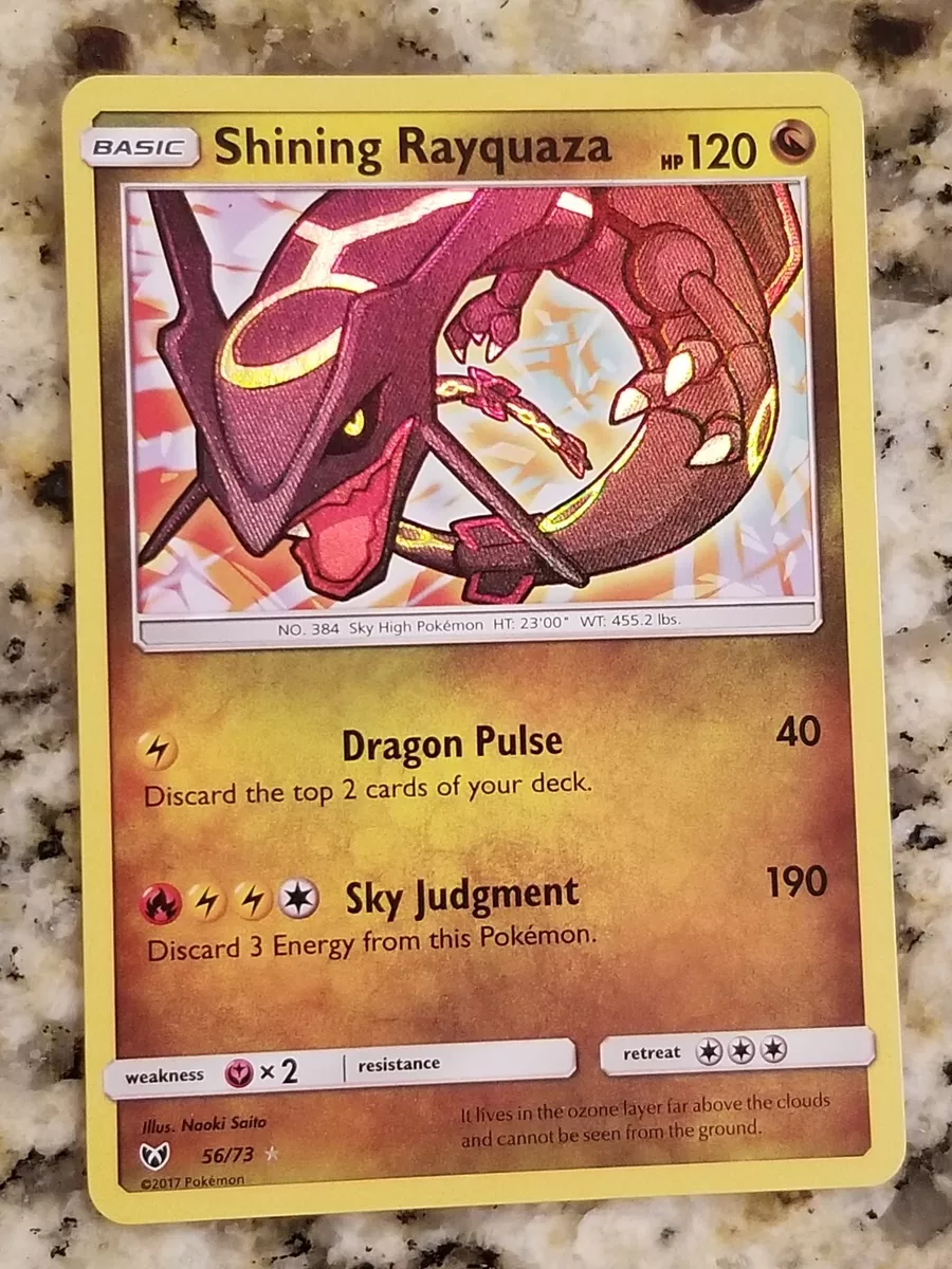 Pokemon Shining Rayquaza - 56/73 - Holo Rare - Sun & Moon: Shining Legends